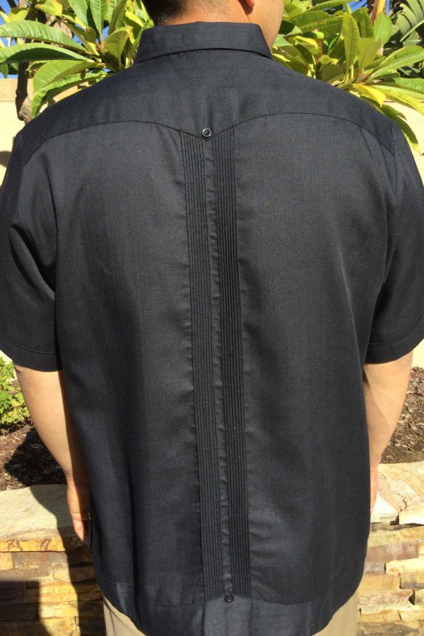 Men's Black Linen Shirt, 4-Pocket – Kuxtal Mayan Goods